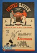 1947/48 Manchester Utd v Chelsea Div. 1 match programme 17 April 1948; team changes, overall