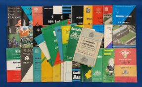 1957-1989 Non-test Tourist games in Wales (c.50): Matches played by NZ, SA, Australian & other