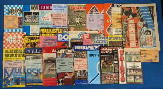 1976/77 Manchester Utd complete league season away programmes plus QPR (4 December postponed + match