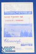 1963/64 Linfield v Fenerbahce European Cup Winners Cup match programme; fair/good. (1)