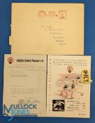 1957 Inter Cities Fairs Cup Frankfurt/Offenbach v London: official match programme 27 March 1957