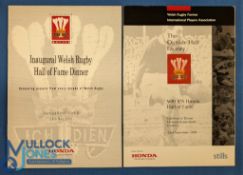Signed Welsh Rugby Hall of Fame Dinner Brochures (2): The Welsh Rugby Former International Players