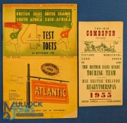 1955 British & I Lions Test Rugby Programme etc: Colourful issue for the fourth test at Port