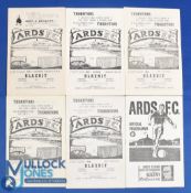 Selection of Ards FC home match programmes 1957/58 Crusaders, 1960/61 Coleraine, 1962/63 Glenavon,