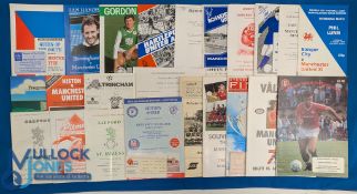 1988/89 Manchester Utd friendly match away programmes Queen of the South (+ ticket), Birmingham City