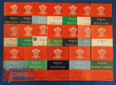 1953-60 Every Wales Home Rugby Programme (19): Again, all these good magazine-style issues from