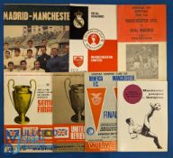 1967/68 European Cup Manchester Utd v Real Madrid (s/f) official programme plus pirate programme