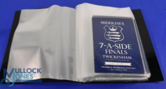 1952-1987 Inc, Middlesex Sevens Rugby Programmes (36+): Mostly with the famous, standard, navy-