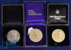 1985-6, 86-7 & 88-9 Rugby League John Player Trophy Winners Medals (3): Trio of bronze effect