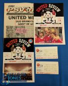 1984/85 UEFA Cup match programme Manchester Utd v PSV Eindhoven + match ticket; PSV Eindhoven v
