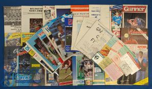 1987/88 Manchester Utd complete league season away match programmes (20) with WHU team sheet; away