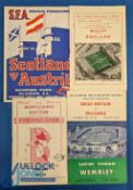 1955 England v Wales amateur international match programme at Bournemouth 23 April 1955 (Mike Pinner
