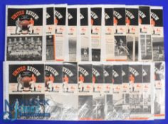 1956/57 Manchester United home football programmes (22) features 1-10, 12-22 and 24, most have