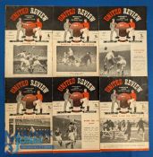 1951/52 Championship season Manchester Utd home match programmes Middlesbrough (signed by Johnny