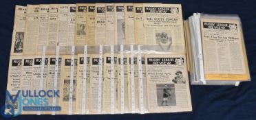 1949-54 Rugby League Reviews (c100): From No.1, !947, to 1954, about 100 issues, not all