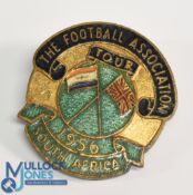 1956 Enamel badge The Football Association Tour South Africa, to the back McCallup Cape Town;