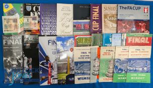 Selection of FAC final programmes 1953 Blackpool v Bolton Wanderers, 1958 Bolton Wanderers v