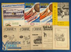 Selection of Swedish club match programmes 1956/57 Ljusne AIK v Bodous BK Div. 2, Kamraterna v