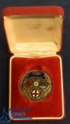 1986-7 Rugby League Championship Winners Medal: Boxed, hallmarked gold, very attractive multi-