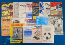 1981/82 Manchester Utd away friendly programmes Ashton Utd, Stalybridge Celtic, Poole Town,