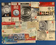 Collection of Manchester Utd tickets covering Charity Shield matches 1977 Liverpool, 1997 Chelsea,