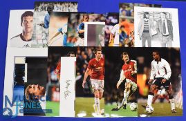 Selection of Signed football photographs (14) features Paul Ince, Ray Parlour, M Carrick, M