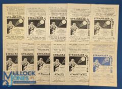 Selection of Stranraer home match programmes 1953/54 GAK Graz (Austria) friendly, 1961/62 Alloa