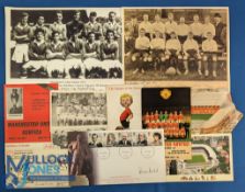 Collection of football memorabilia to include 1968 European Cup final commemorative cover 29 May