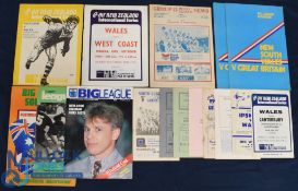 Down Under' Rugby League Programmes (11): Wales in Australia 2002, v Ipswich; in NZ v W Coast,