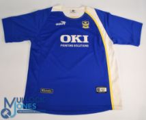 Portsmouth 2005 home football shirt Jako, OKI Printing, in blue, short sleeve, size L