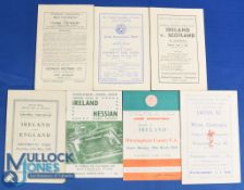 Selection of Irish match programmes 1954 Irish Universities v English Universities 5 March 1954 at