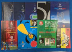 Selection of European Competition cup final match programmes to include European Cup Winners Cup