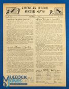 1959 American League Soccer News featuring the tour match Austria FC v American Soccer League with
