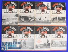 1949/50 Manchester United home football programmes (8) v West Bromwich Albion, Manchester City,
