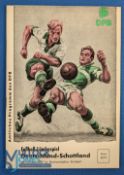 1957 Germany v Scotland match programme 22 May1957 at Neckarstadion, Stuttgart, 36 pages; good/