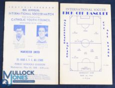 1960 American/Canada St Louis CYC All-Stars v Manchester Utd match programme 25 May 1960 at Public