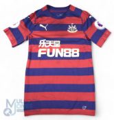 2018/19 Sean Longstaff No 36 Newcastle United match worn away football shirt v Tottenham Hotspur 2