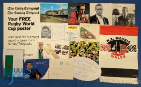 Rugby Pot-Pourri (Qty): Green silk lapel ribbon with 'Bok, 1970 Rugby, NZ in SA, 5