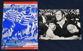1974 British & I Lions Test & Other Rugby Programmes (2): Pair of fine Baumgarten issues with