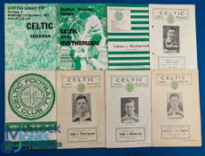 Celtic home match programmes 1956/57 St Mirren (SC), 1960/61 Motherwell, Third Lanark (small