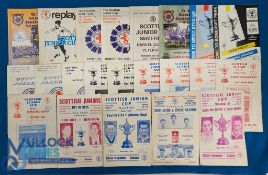 Selection of Scottish Junior Cup match programmes to include 1958 Shotts Bon Accord v Irvine