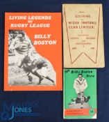 1879-1935 Wigan Rugby Lge Souvenir History and B Boston Books (3): Interesting but grubby brochure/