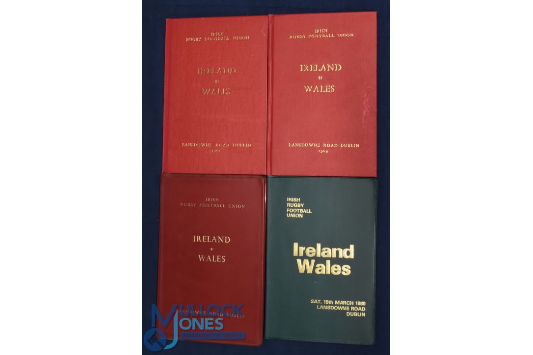 1962, 64, 66 & 80 Ireland v Wales VIP Rugby Programmes (4): Lovely, scarlet-bound issues for - Image 2 of 2