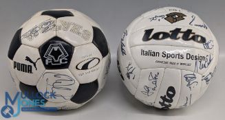 Two Wolverhampton Wanders Signed Footballs: a 1997 Puma season ball with notable signatures of Steve