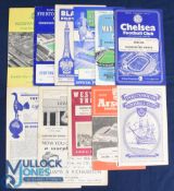 1958/59 Manchester Utd league programmes aways include Everton, Blackpool, Blackburn Rovers (2nd