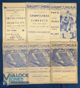 Selection of Drumcondra FC home match programmes to include 1956/57 Glentoran (floodlit friendly -
