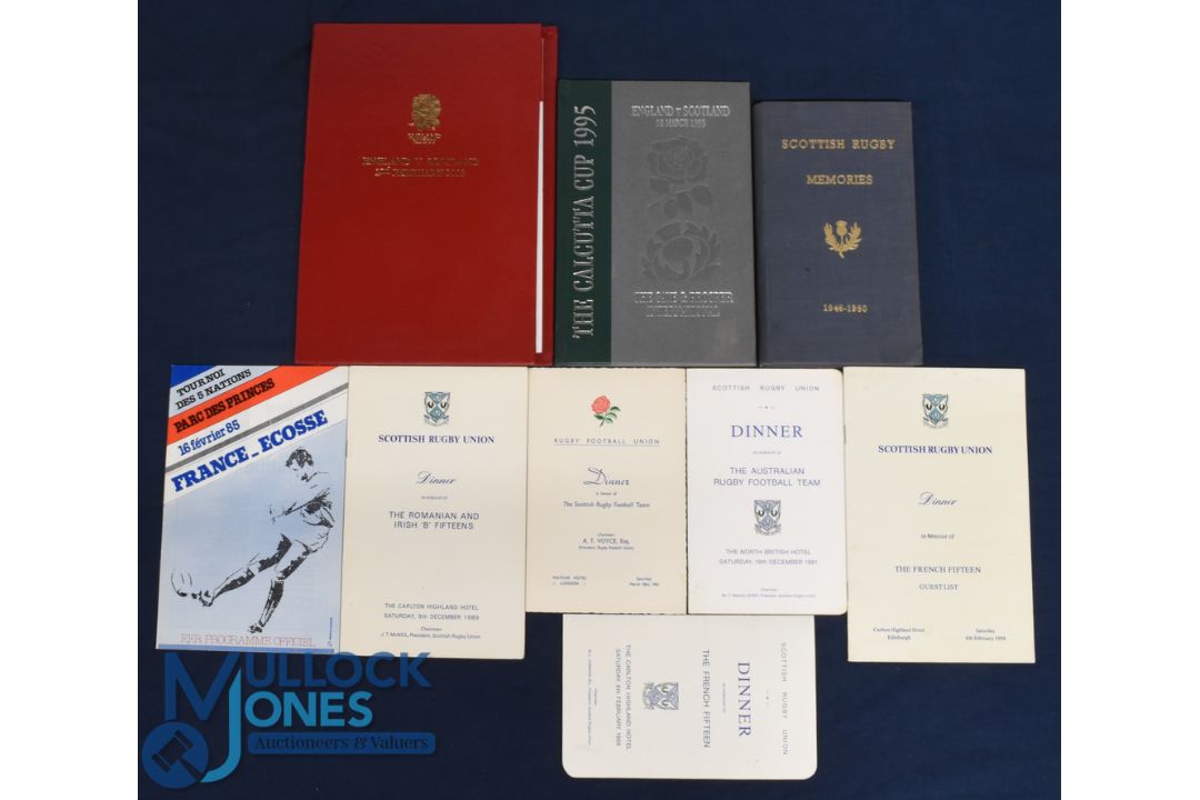 Scottish Interest Rugby Specials (9): Two lovely near mint VIP bound editions, England v Scotland