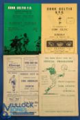 Selection of programmes 1956/57 Cork Athletic v Limerick (Shield), 1958/59 Cork Hibernians v Everton