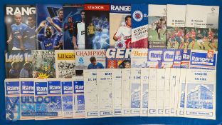 Selection of Rangers home programmes 1995/96 Steaua Bucharest (CL), Borussia Dortmund (CL), 1996/