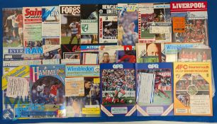 1988/89 Manchester Utd complete league season homes (19) including Arsenal and Liverpool; FAC
